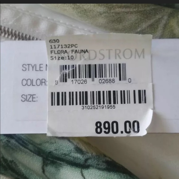 Adam Lippes Crepe Top Floral Print Asymmetrical - Picture 3 of 10